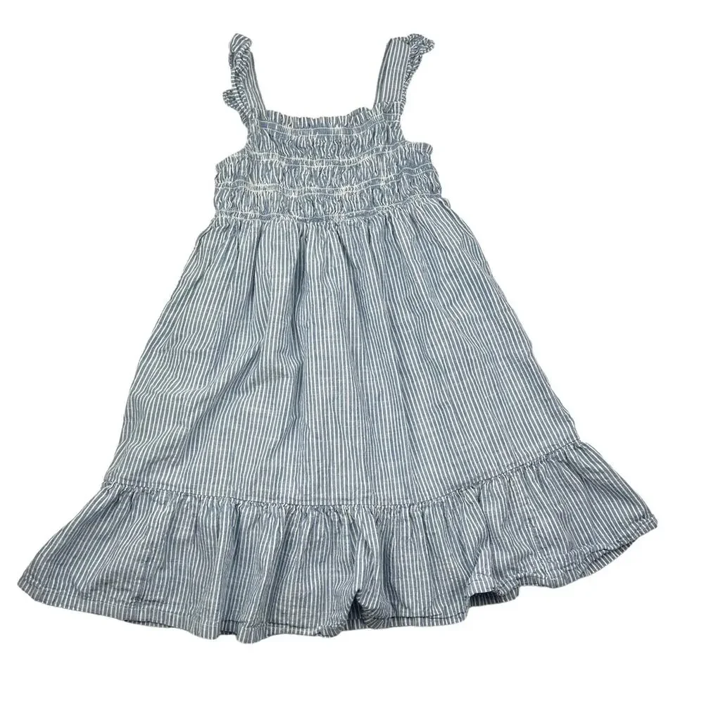 Hanna Andersson Striped Smocked Twirl Dress